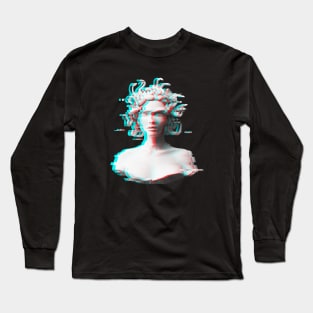 Medusa glitch design! Long Sleeve T-Shirt